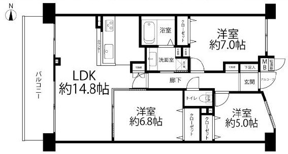 東急ドエル・アルス世田谷ネクステージ 間取図・土地図