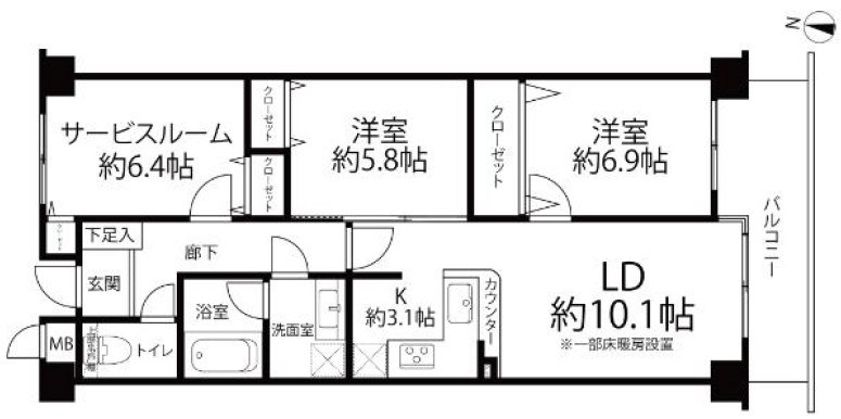 ランドパーク馬事公苑 間取図・土地図