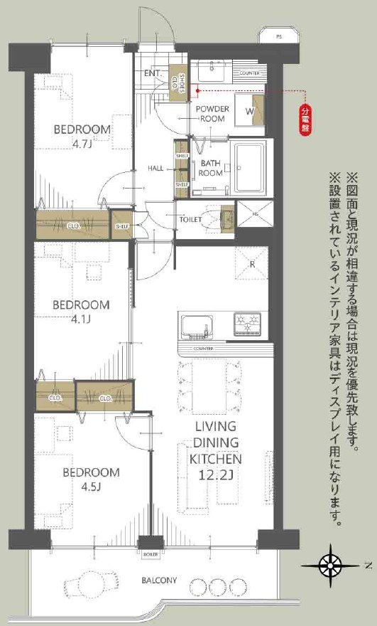 エクセル大島 間取図・土地図