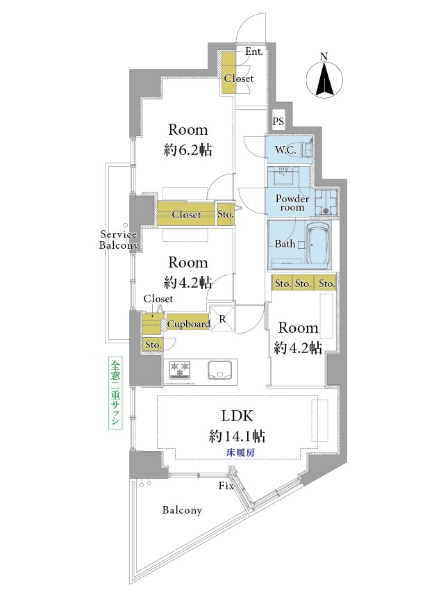 代々木パークガーデン 間取図・土地図