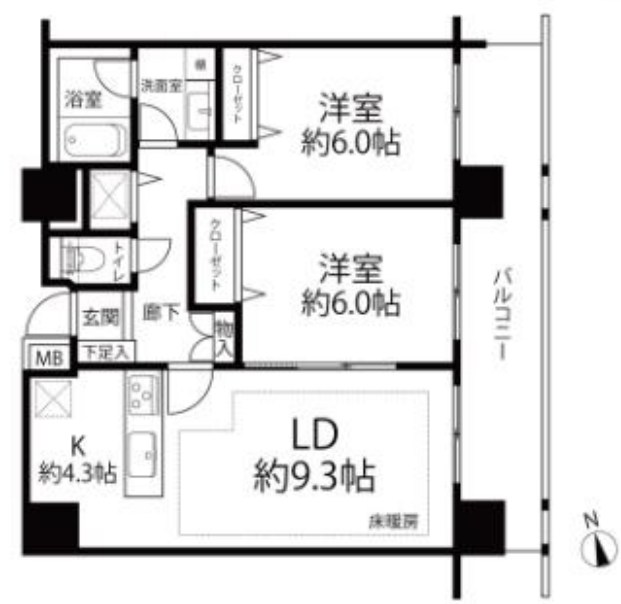 代々木公園パーク・ホームズ 間取図・土地図