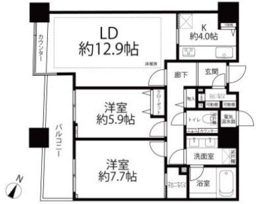 パークコート赤坂ザタワー 間取図・土地図