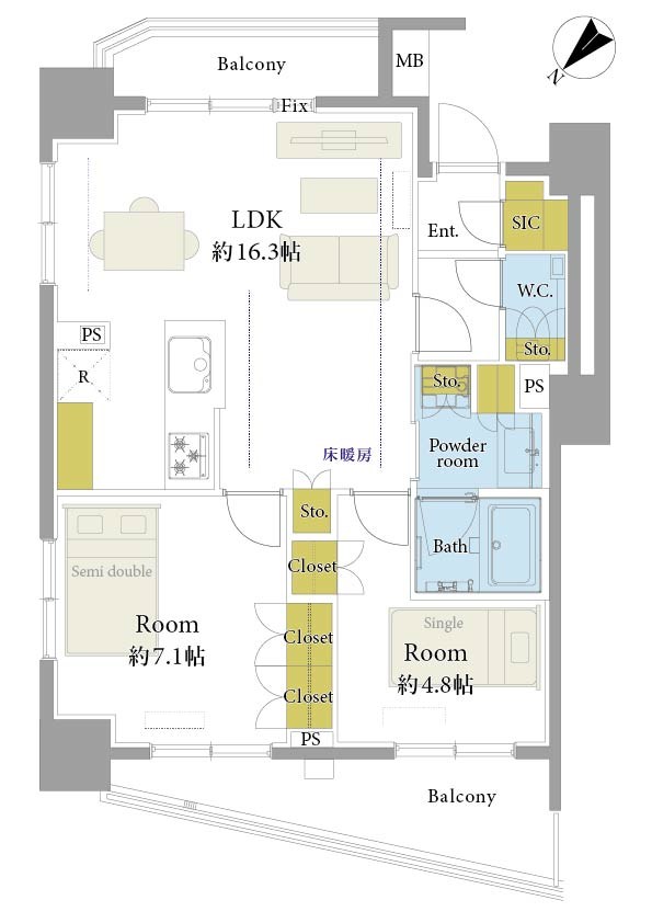 プレシス文京小石川　静穏の杜 間取図・土地図