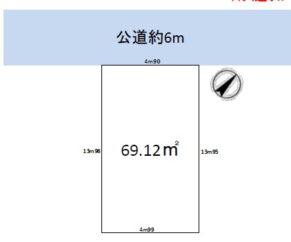 豊島区東池袋２丁目　売地　限定1区画 間取図・土地図