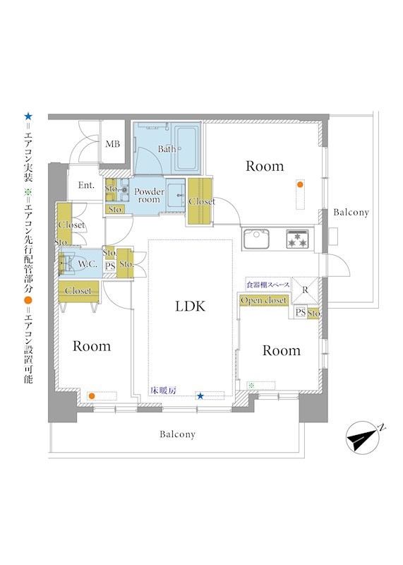 イトーピアマイズ池袋 間取図・土地図
