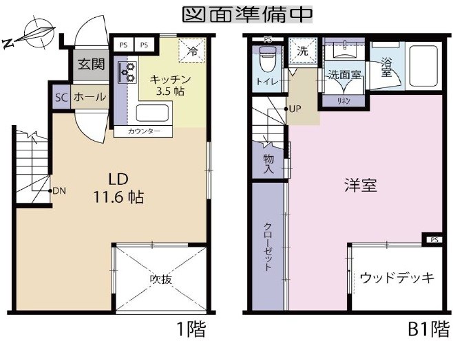 デュフレベース南麻布 間取図・土地図