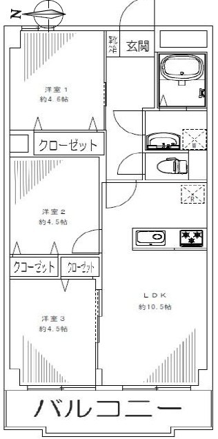 ジョリーメゾンヌベル下落合 間取図・土地図
