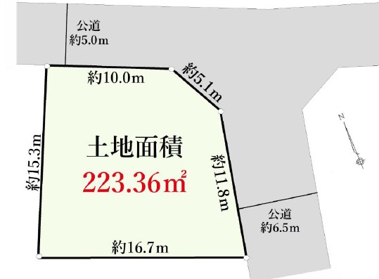 横浜市港北区高田西４丁目　売地　限定1区画 間取図・土地図