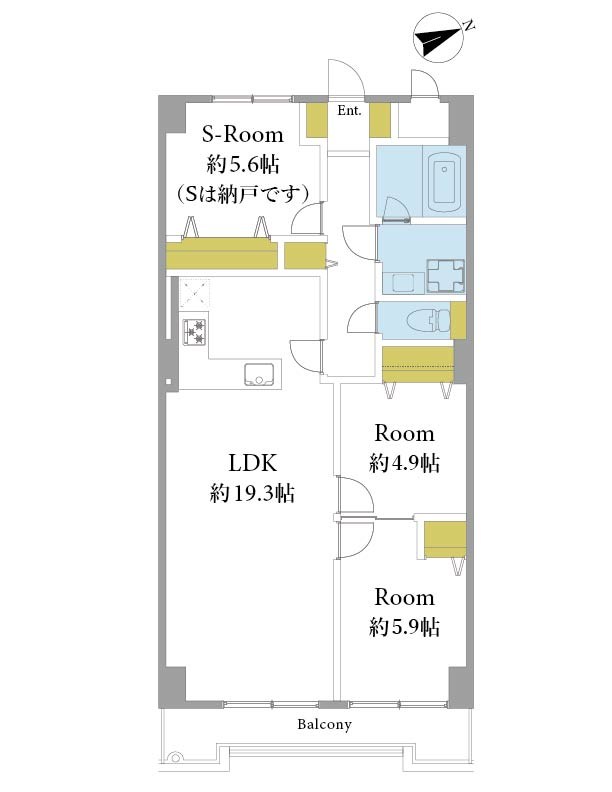 ハイマート横浜 間取図・土地図