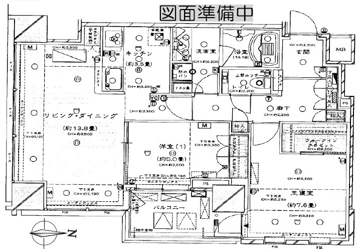 コートレジデントタワー 間取図・土地図