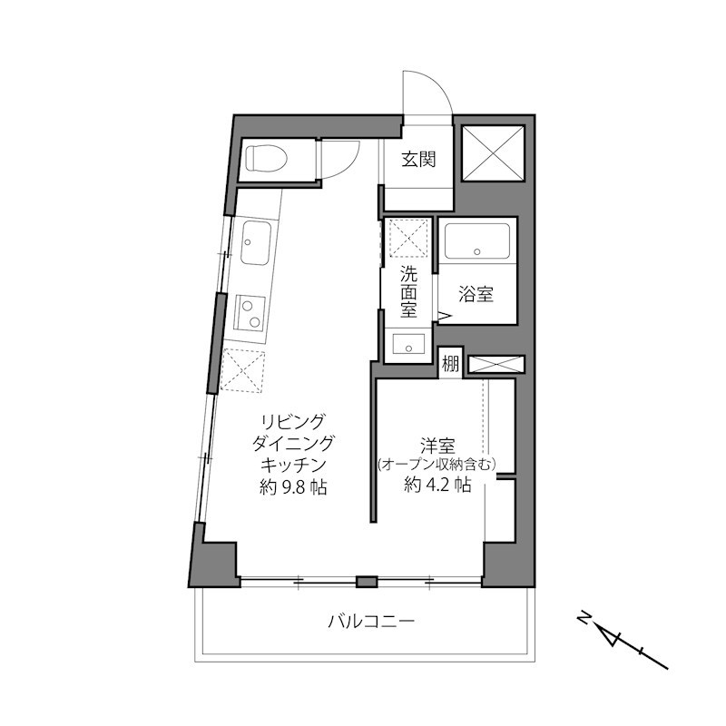 パールマンション馬込 間取図・土地図