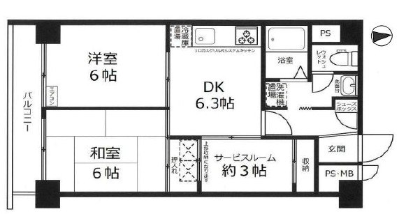 パレ・ドール池袋 間取図・土地図