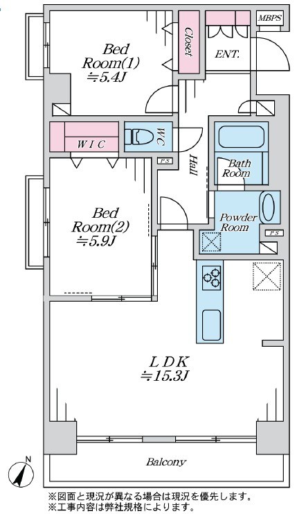 レクセル新子安 間取図・土地図