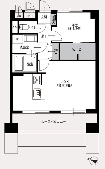 ライオンズマンション幡ヶ谷  間取図・土地図