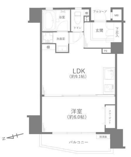 グランドパーク池尻大橋 間取図・土地図