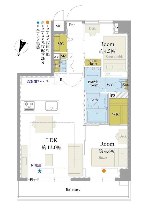 マイキャッスル目黒ＩＩ 間取図・土地図