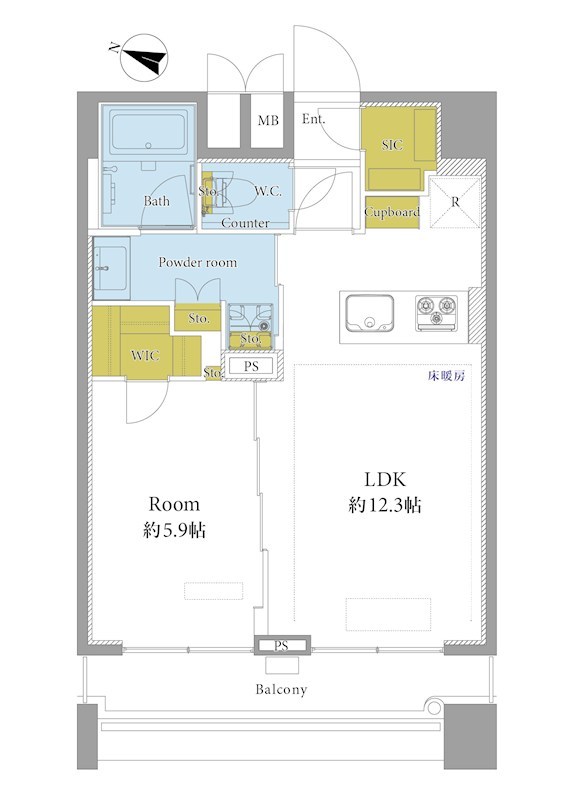 ファーストリアルタワー新宿 間取図・土地図