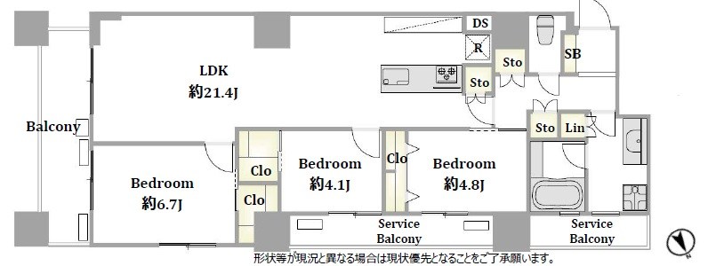 コスモ東京ベイタワー  間取図・土地図