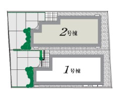 杉並区宮前５丁目　新築戸建　2号棟  全体区画図