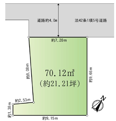 豊島区上池袋２丁目　売地　限定1区画 間取図・土地図