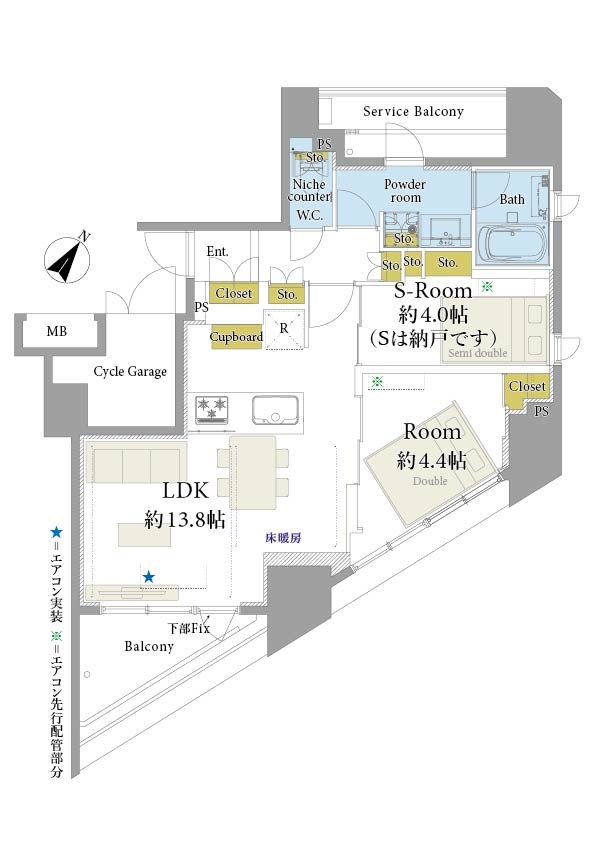 ドゥアージュコラッド松濤 間取図・土地図