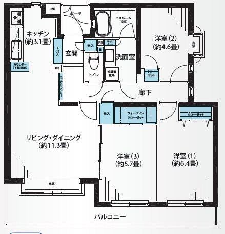 パーク・ハイム日吉本町 間取図・土地図