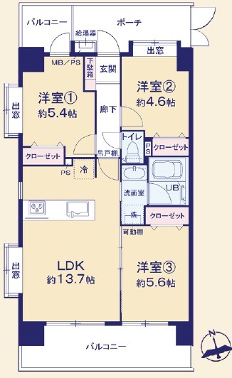 プラゼール練馬高野台 間取図・土地図