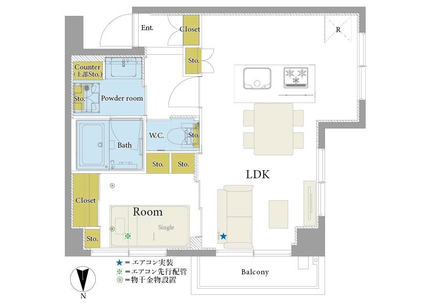 秀和第２高輪レジデンス 間取図・土地図