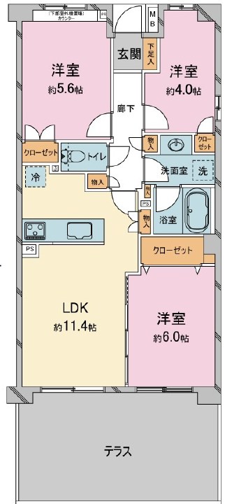 日吉西パーク・ホームズ 間取図・土地図