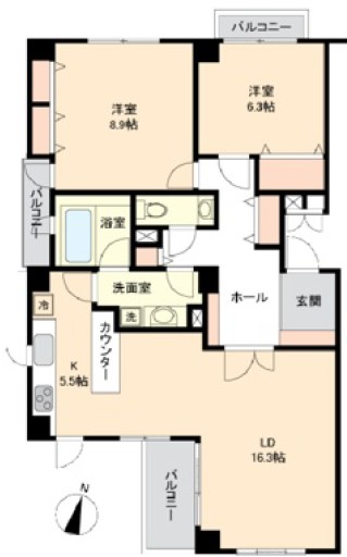 アクトピア東雪谷 間取図・土地図