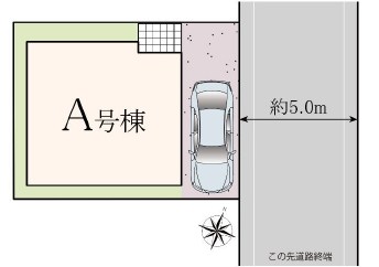 調布市仙川町３丁目　新築戸建　A号棟 区画図