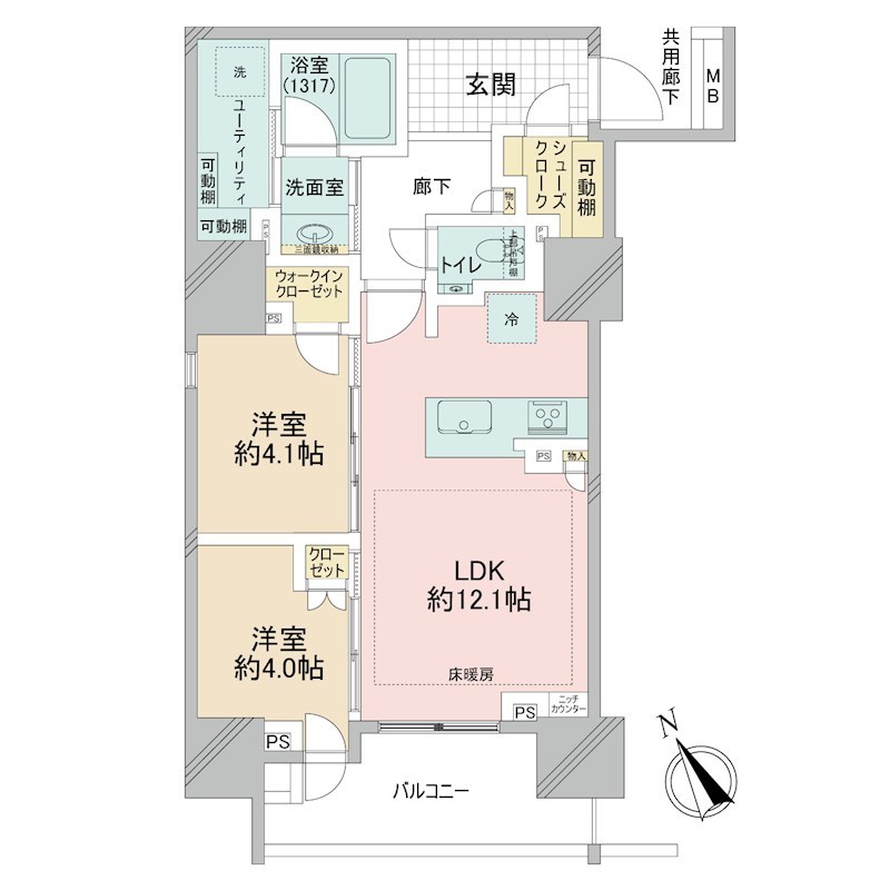 プラウド五反田 間取図・土地図