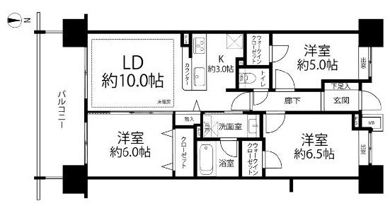 コスモ押上ガーデンシティ 間取図・土地図