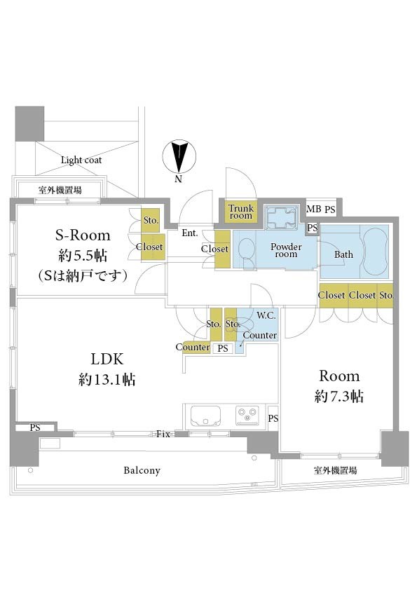 クリオ新宿戸山壱番館 間取図・土地図