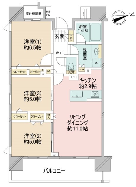 クリオ南砂町 間取図・土地図