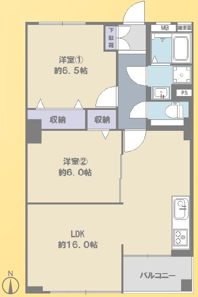 北砂四丁目住宅 間取図・土地図