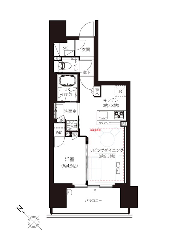 シティハウス中目黒レジデンス 間取図・土地図