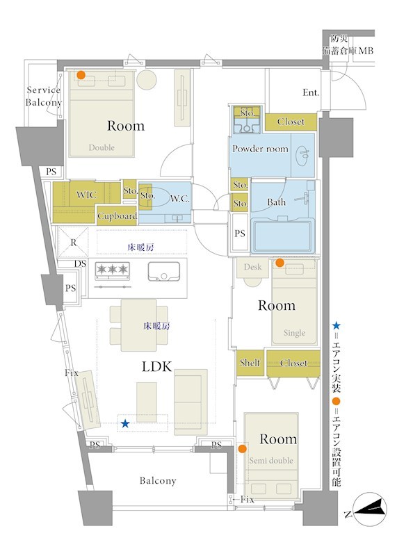 クレヴィア東京八丁堀　Ｃｈｕｏ　Ｍｉｎａｔｏ 間取図・土地図