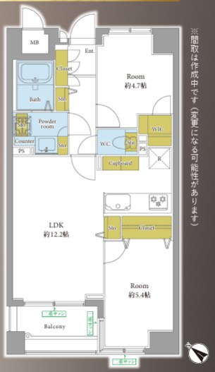 シーアイマンション根津弥生坂 間取図・土地図