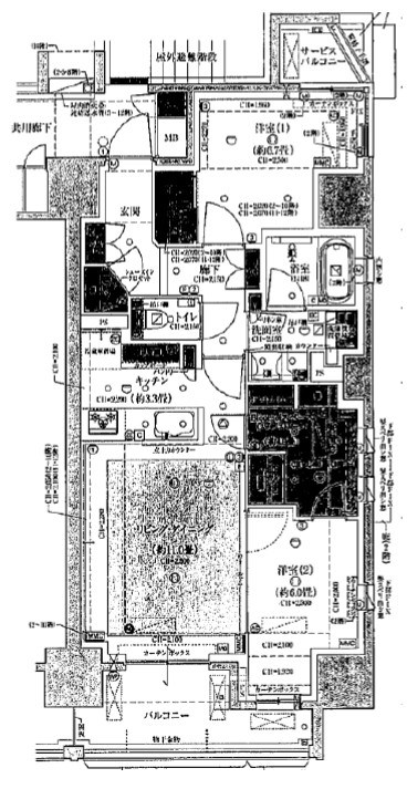 ブリリア大井町ザ・レジデンス 間取図・土地図