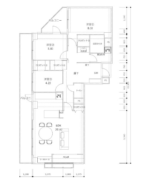 ライオンズガーデン世田谷 間取図・土地図