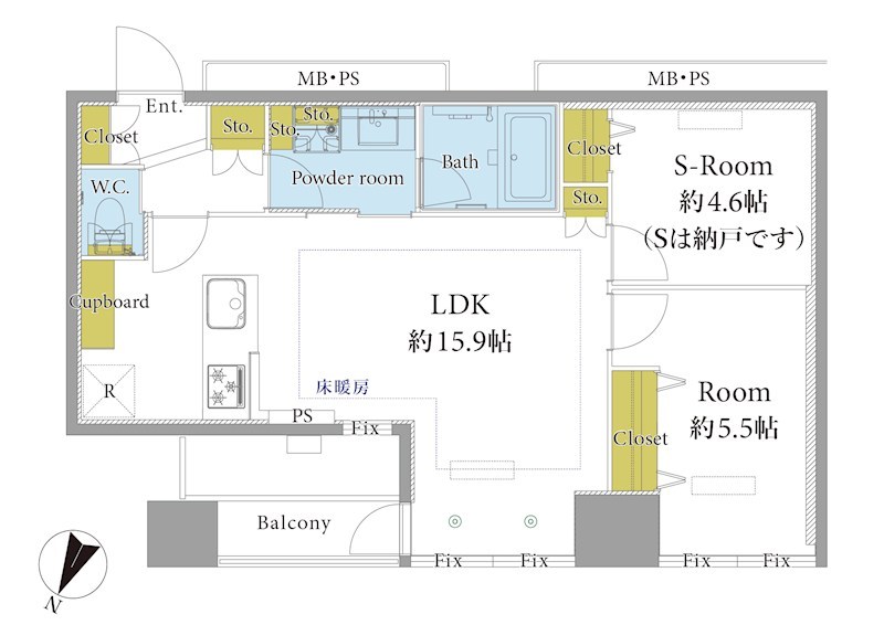 シティタワー新宿新都心 間取図・土地図