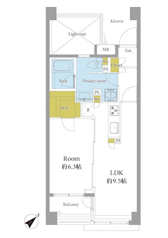 プラネ三軒茶屋 間取図・土地図