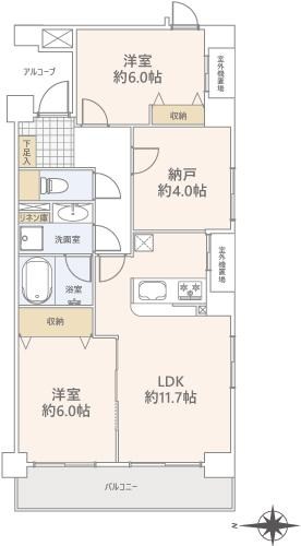 ナイスパークコート鶴見潮田 間取図・土地図