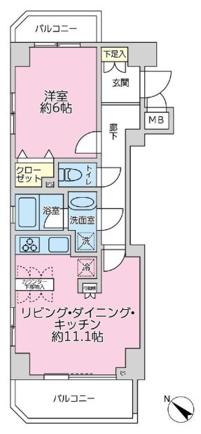 パレステュディオ勝どきＲｉｖｅｒ　Ｓｉｄｅ 間取図・土地図