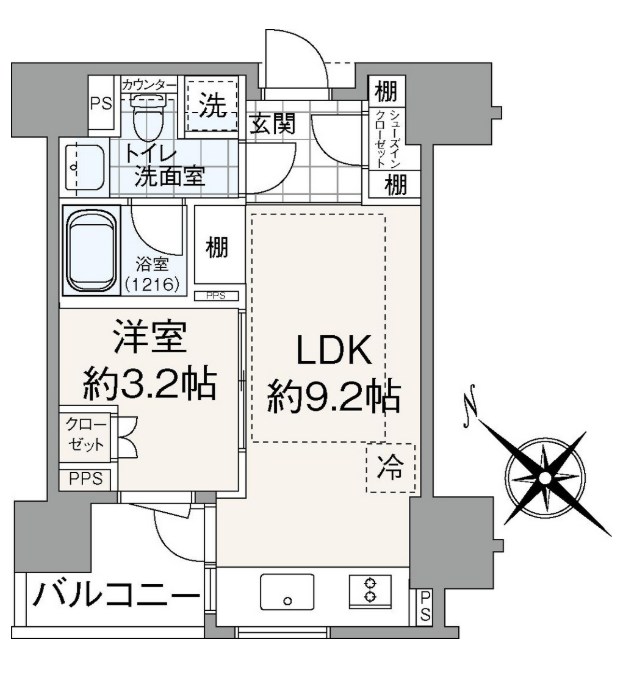 インプレスト　コア　代官山 間取図・土地図