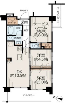 ブリシア横浜大口 間取図・土地図