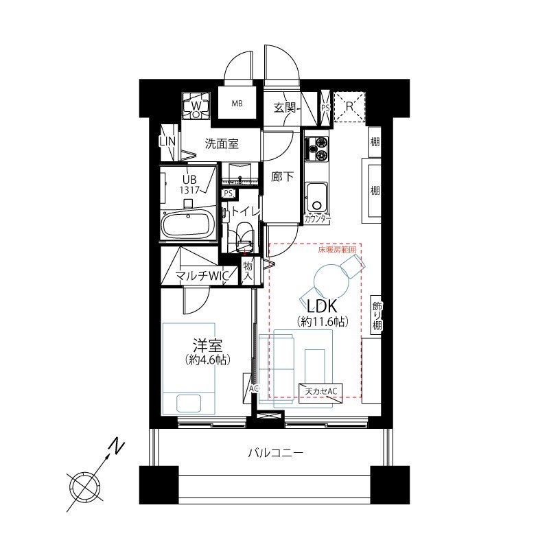 グラーサ白金高輪 間取図・土地図