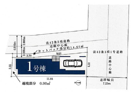 川崎市幸区小倉３丁目　新築戸建　全1棟 区画図
