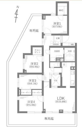 南生田アメニティホームズ 間取図・土地図